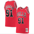 Chicago Bulls Dennis Rodman Mitchell & Ness Red 1997-98 Hardwood Classics Swingman Jersey for Men product image 1, provided