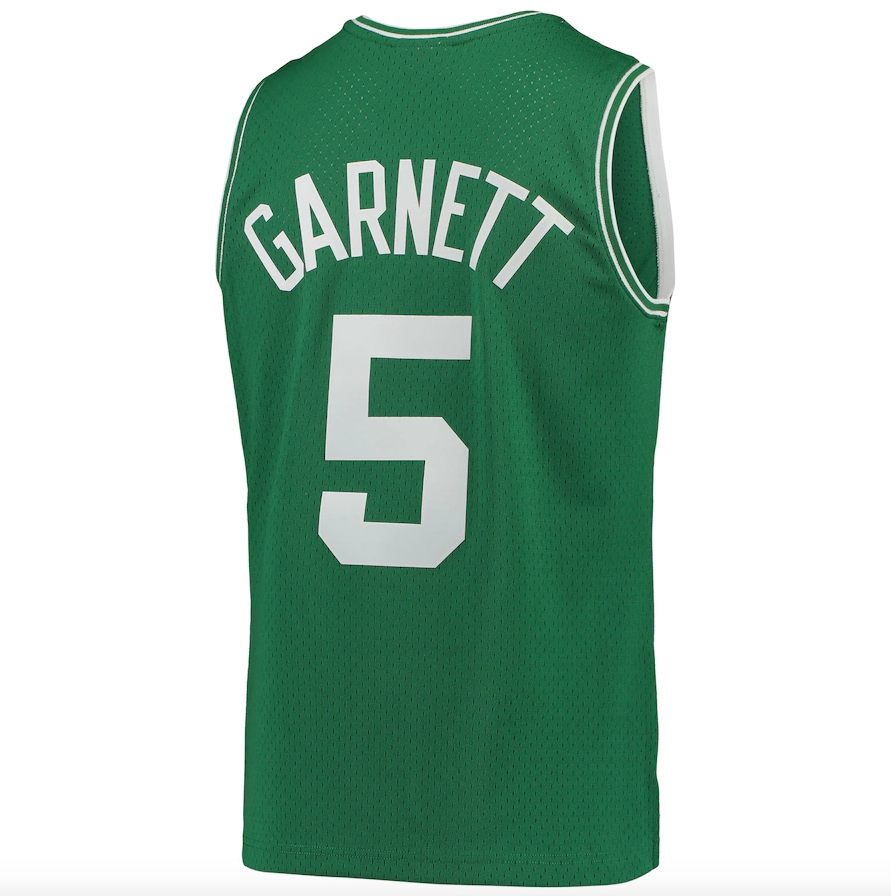 Boston Celtics Kevin Garnett Mitchell & Ness Kelly Green Hardwood Classics 2007-08 Swingman Jersey for Men product image 3,