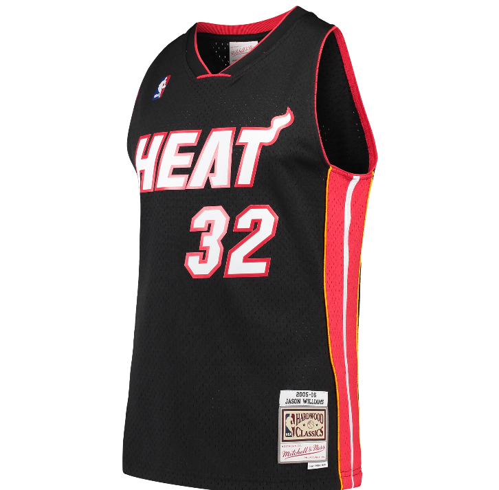 Miami Heat Shaquille O'Neal Mitchell & Ness Black 2005-06 Hardwood Classics Swingman Jersey for Men product image 2,