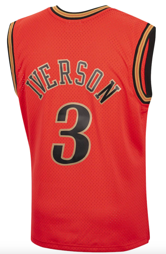 Philadelphia 76ers Allen Iverson Mitchell & Ness Hardwood Classics Reload 2.0 Swingman Jersey - Red for Men product image 3,