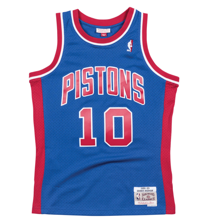 Detroit Pistons Dennis Rodman 1988-89 Mitchell & Ness NBA Men Hardwood Classic Swingman Jersey for Men product image 2,