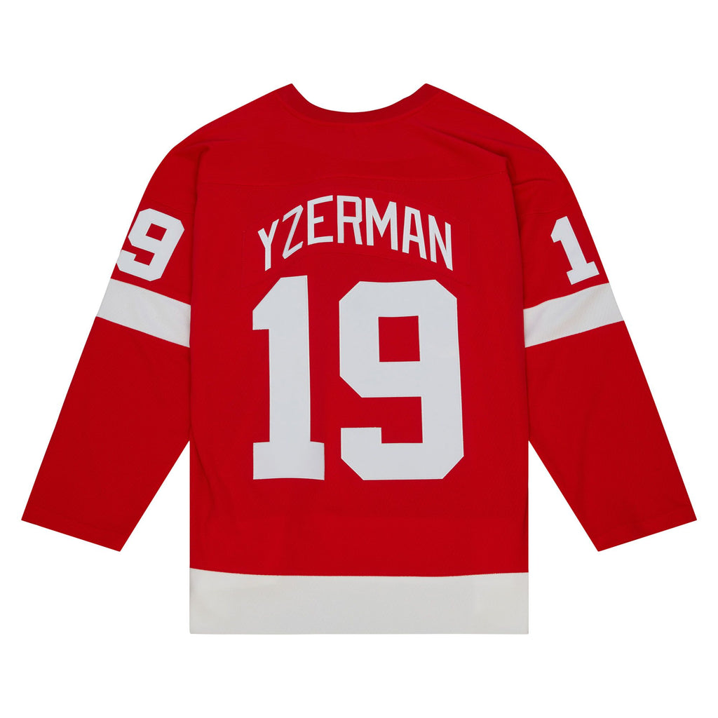 Steve Yzerman Detroit Red Wings NHL Mitchell & Ness Men Red 1996 Blue Line Authentic Jersey product image 1, provided for