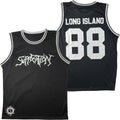 Suffocation - Long Island basketball jersey product image 1, provided for visual reference and product detail review