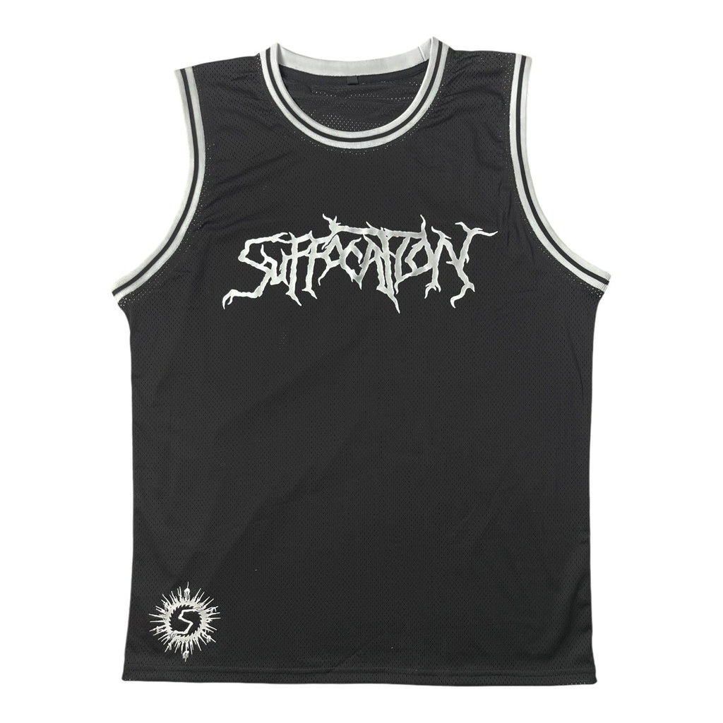 Suffocation - Long Island basketball jersey product image 2, provided for visual reference and product detail review