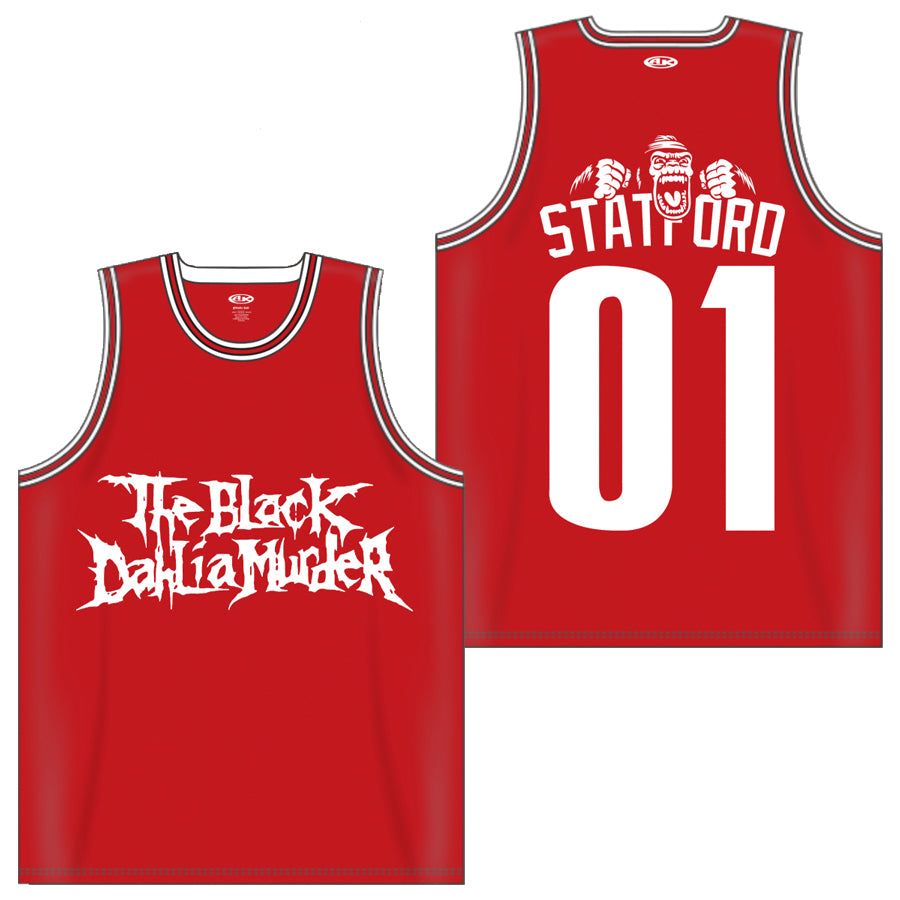 The Black Dahlia Murder - Statutory Ape basketball jersey product image 2, provided for visual reference and product detail