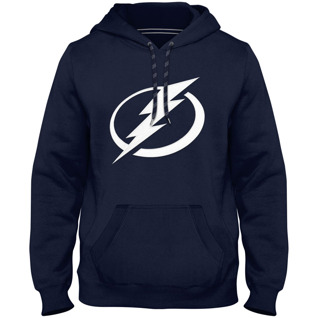 Tampa Bay Lightning NHL Bulletin Men Navy Express Twill Logo Hoodie product image 1, provided for visual reference and
