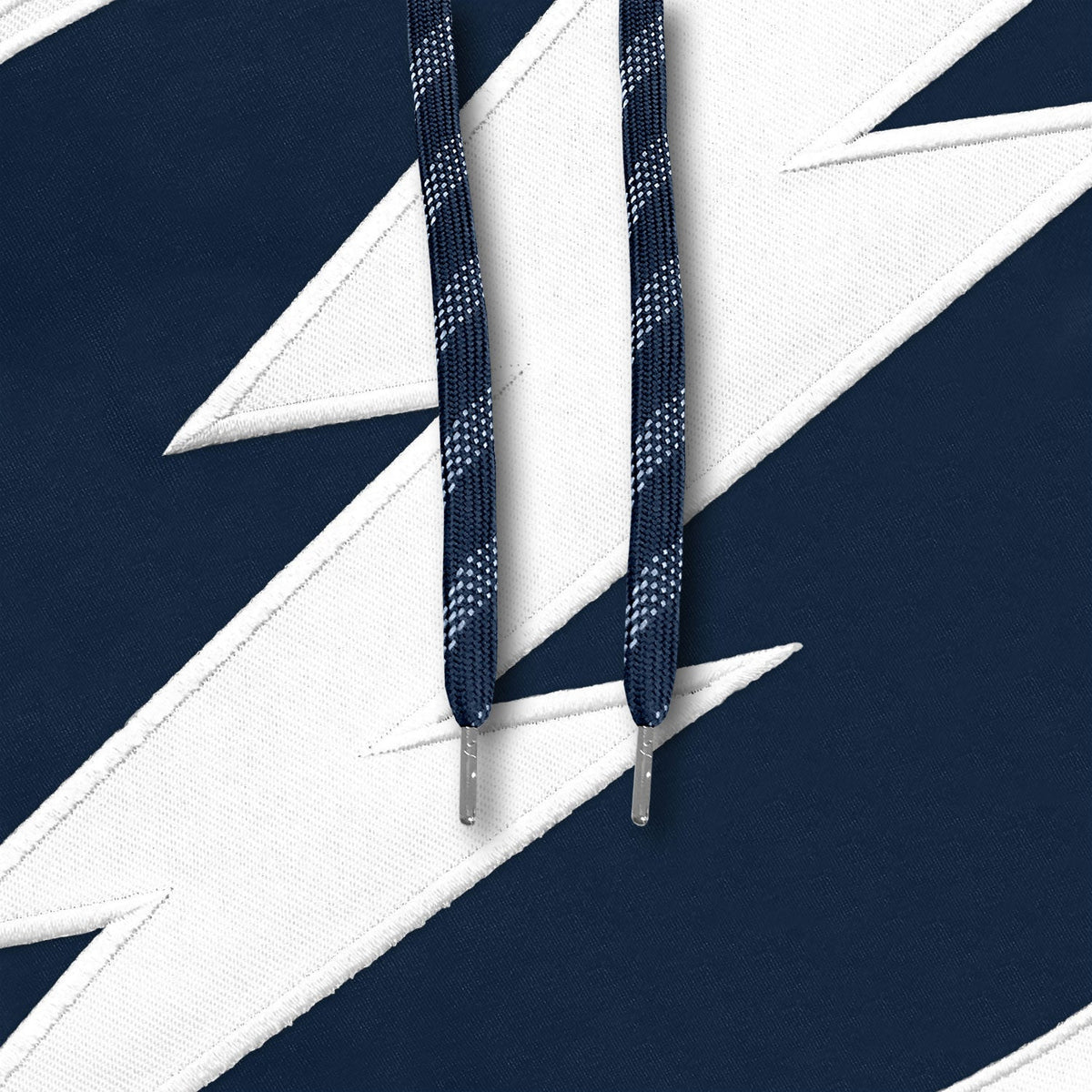Tampa Bay Lightning NHL Bulletin Men Navy Express Twill Logo Hoodie product image 2, provided for visual reference and