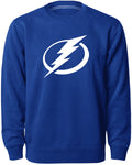 Tampa Bay Lightning NHL Bulletin Men Royal Twill Logo Express Crew Sweater product image 1, provided for visual reference