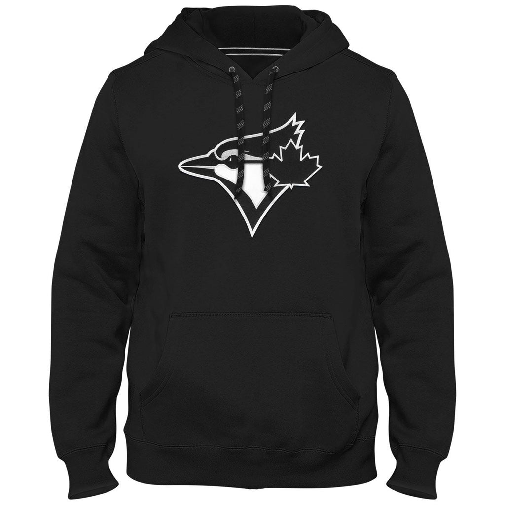 Toronto Blue Jays MLB Bulletin Men Black Shadow Express Twill Birdhead Logo Hoodie product image 1, provided for visual