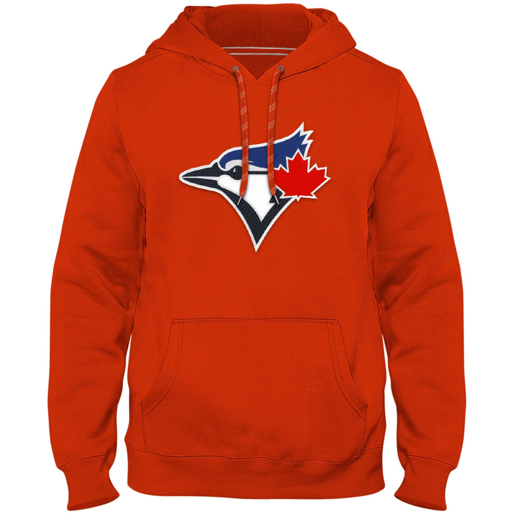 Toronto Blue Jays MLB Bulletin Men Orange Express Twill Birdhead Logo Hoodie product image 1, provided for visual reference
