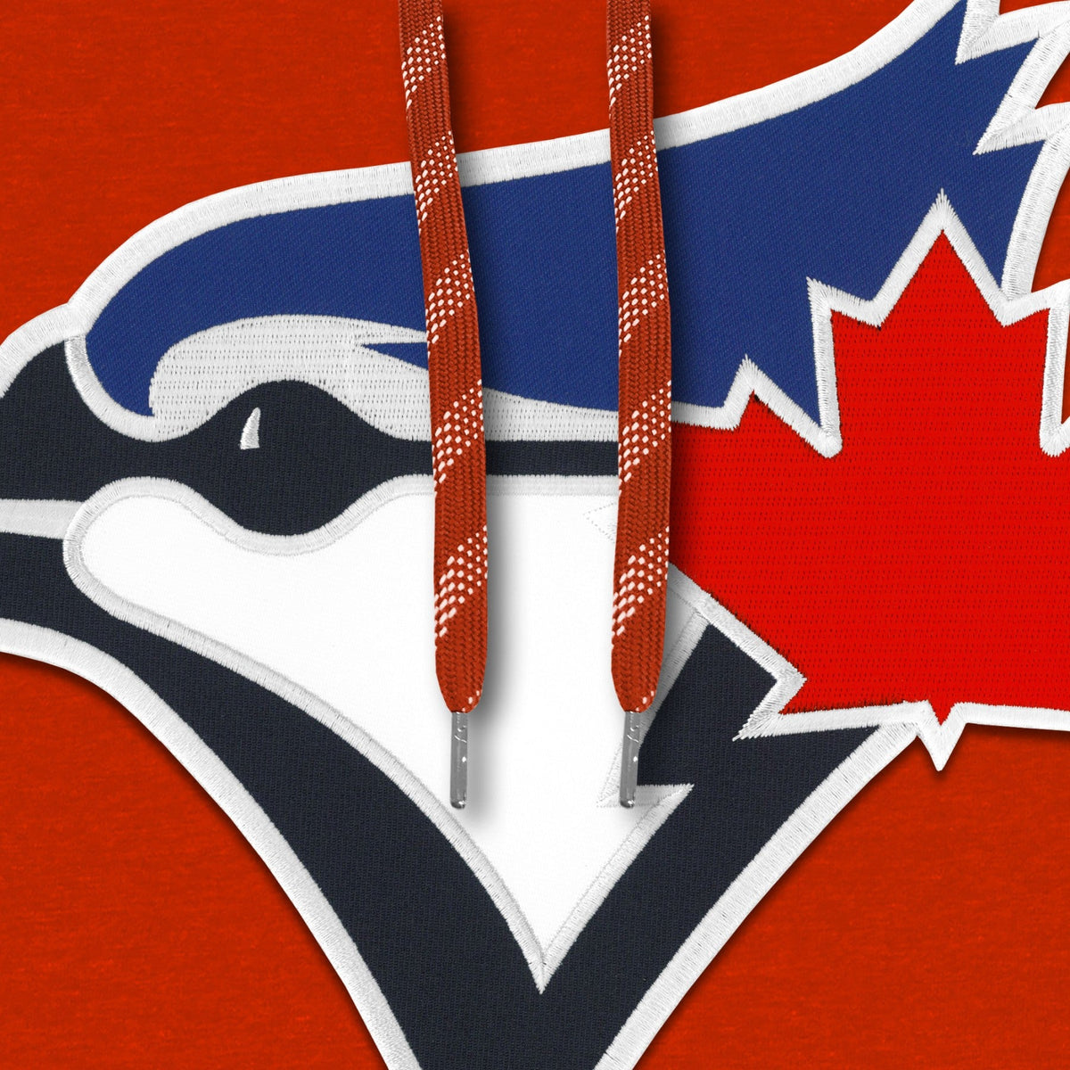 Toronto Blue Jays MLB Bulletin Men Orange Express Twill Birdhead Logo Hoodie product image 2, provided for visual reference