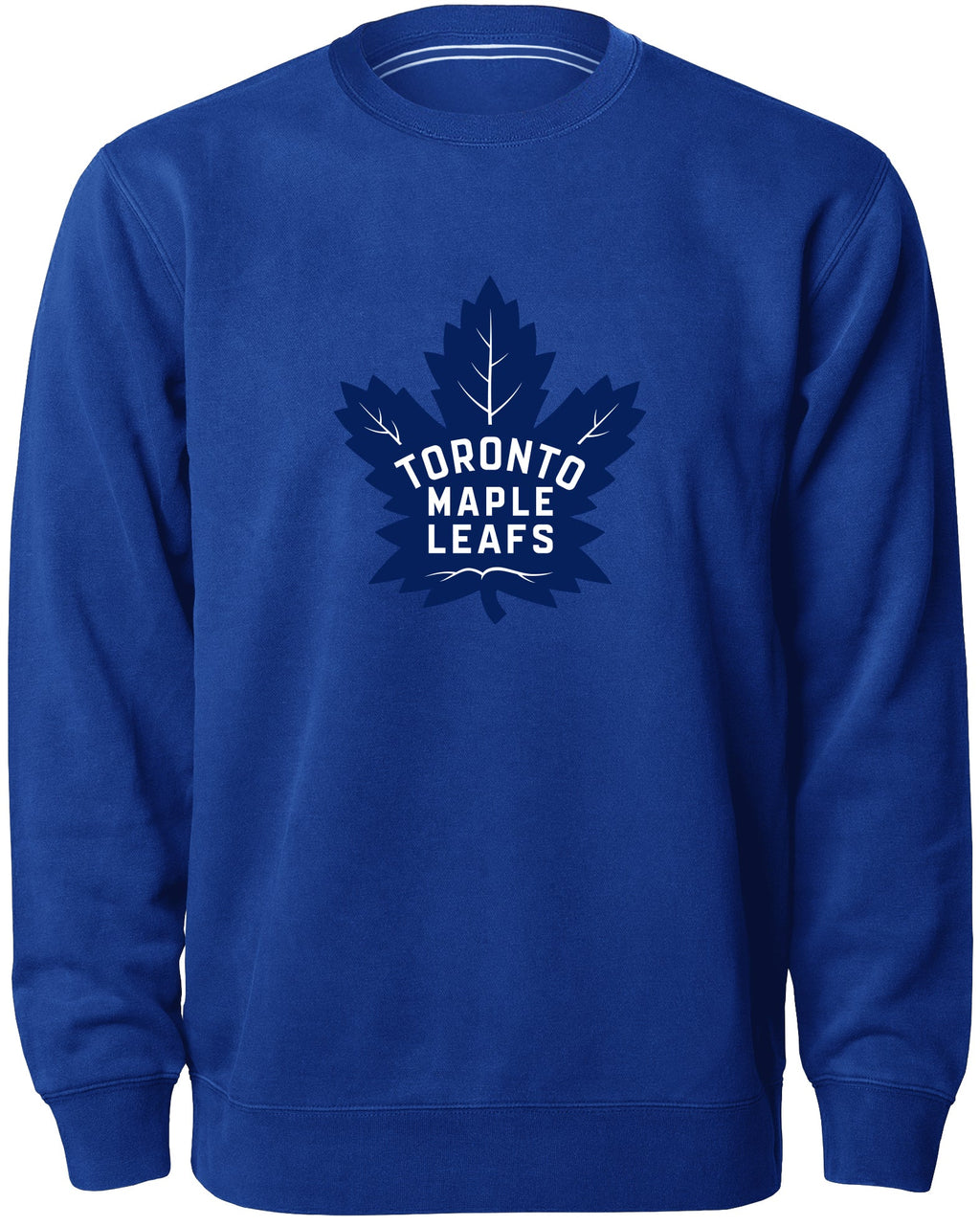 Toronto Maple Leafs NHL Bulletin Men Royal Twill Blue Logo Express Crew Sweater product image 1, provided for visual