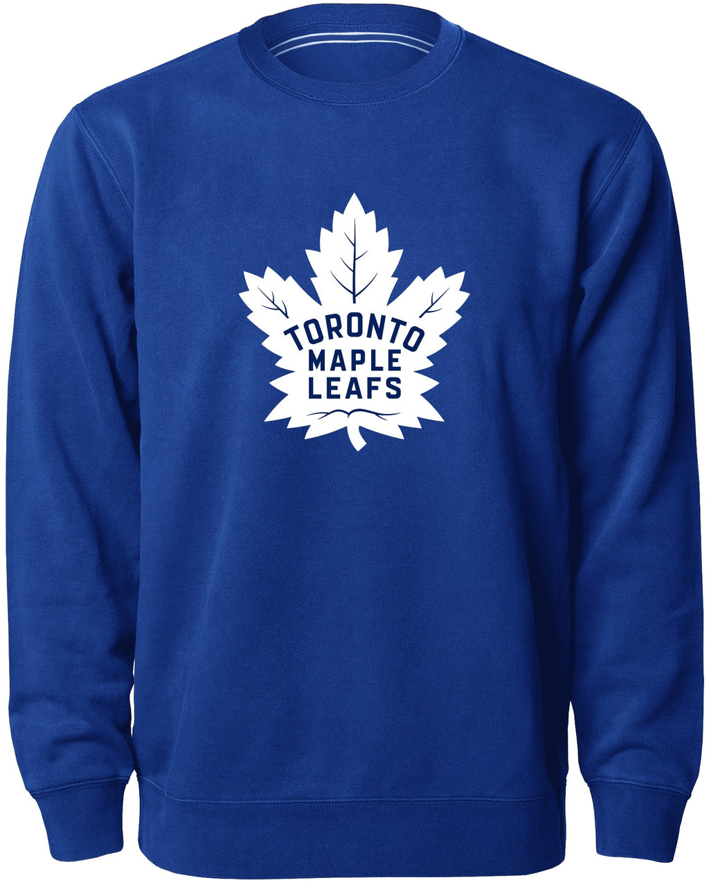 Toronto Maple Leafs NHL Bulletin Men Royal Twill Logo Express Crew Sweater product image 1, provided for visual reference
