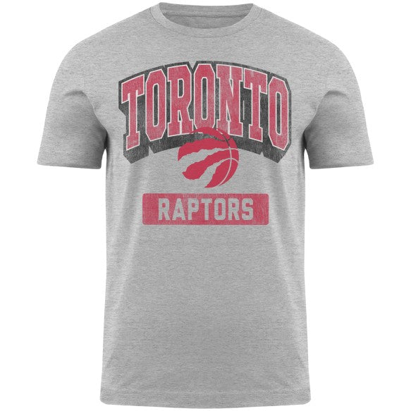 Toronto Raptors NBA Bulletin Men Athletic Grey Hudson T-Shirt product image 1, provided for visual reference and product