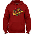 Vancouver Canucks NHL Bulletin Men Red Express Twill Skate Logo Hoodie product image 1, provided for visual reference and