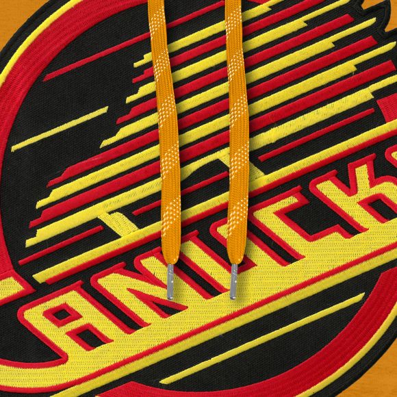 Vancouver Canucks NHL Bulletin Men Gold Express Twill Skate Logo Hoodie product image 2, provided for visual reference and