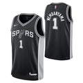 San Antonio Spurs Victor Wembanyama Nike Black Swingman Icon Jersey product image 1, provided for visual reference and
