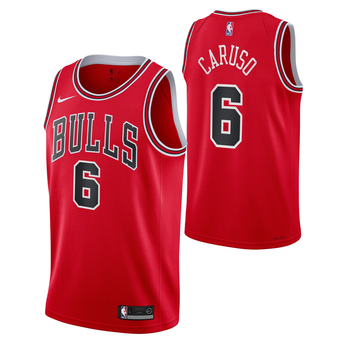 Infant Alex Caruso Chicago Bulls Red Nike Replica Jersey product image 1, provided for visual reference and product detail