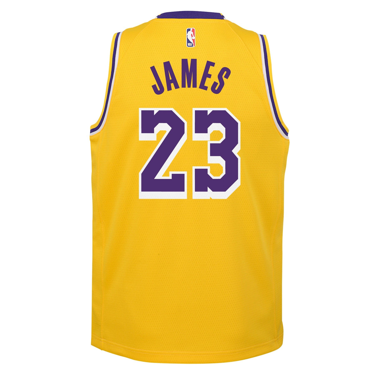 Los Angeles Lakers LeBron James Nike Gold Swingman Jersey - Icon Edition product image 3, provided for visual reference and