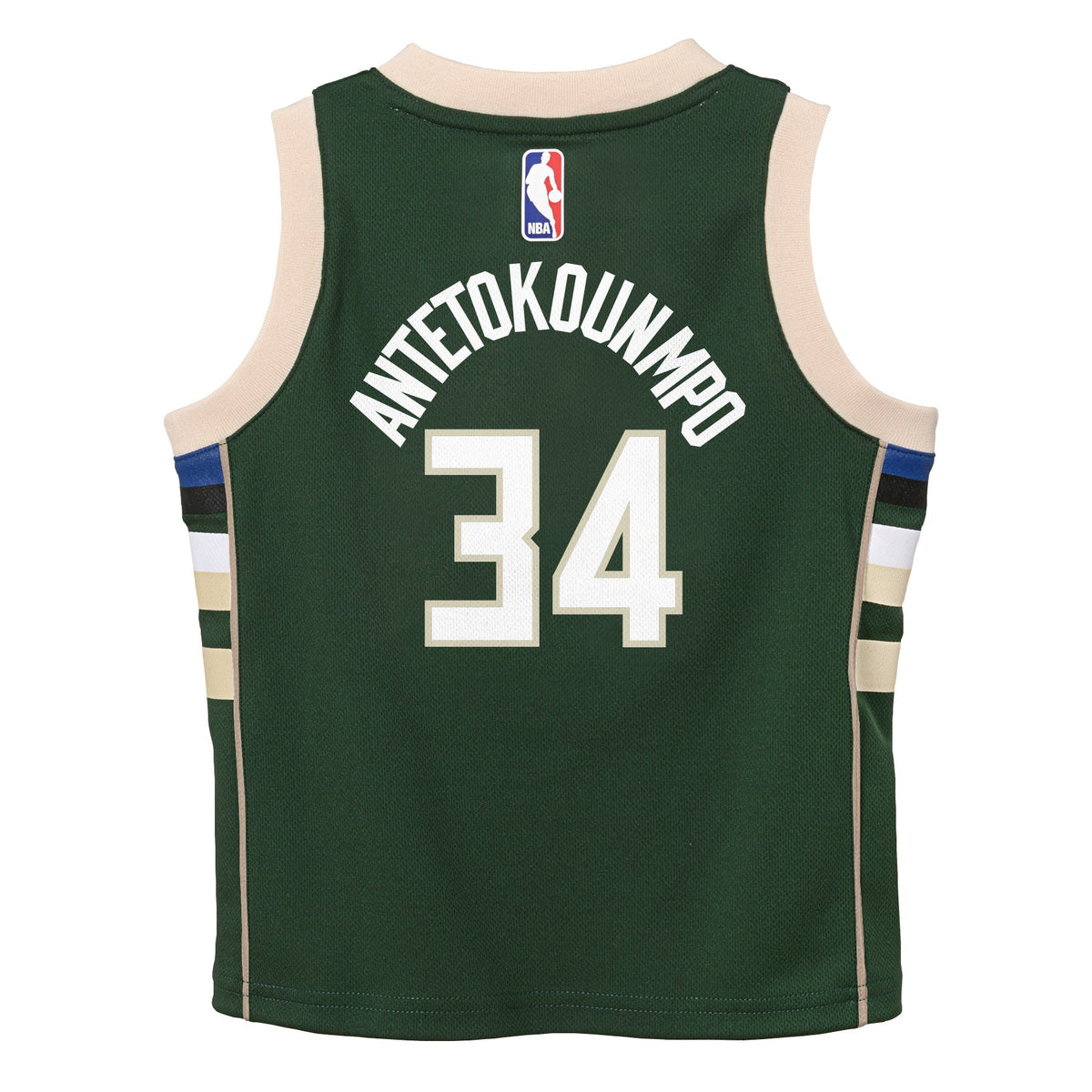 Toddler Milwaukee Bucks Giannis Antetokounmpo Nike Icon Edition Green Swingman Jersey product image 3, provided for visual
