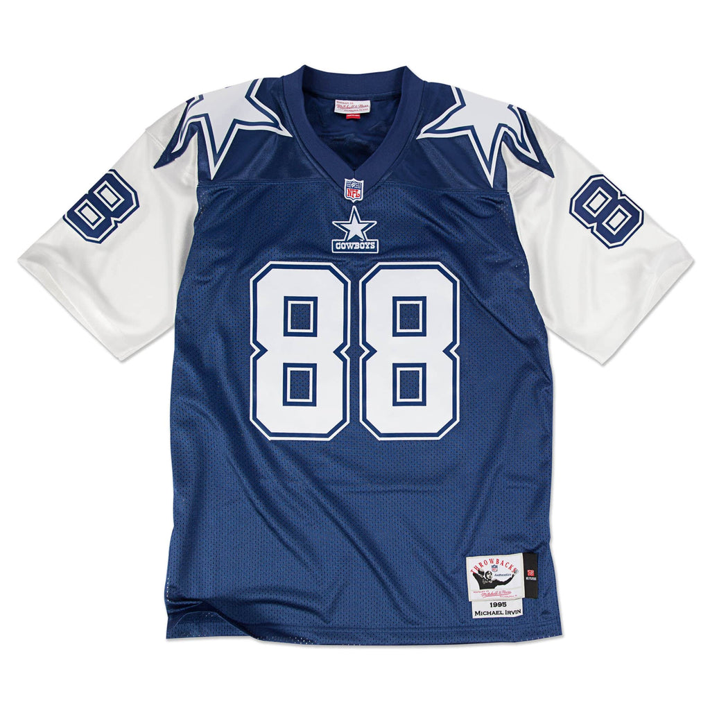 Michael Irvin Dallas Cowboys NFL Mitchell & Ness Men Navy 1995 Throwback Authentic Jersey product image 2, provided for