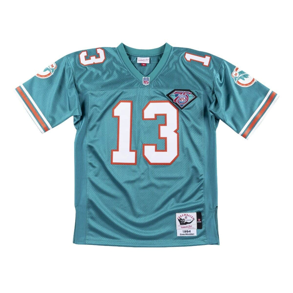 Dan Marino Miami Dolphins NFL Mitchell & Ness Men Aqua 1994 Throwback Authentic Jersey product image 2, provided for visual