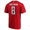 Alexander Ovechkin Washington Capitals NHL Fanatics Branded Men Red Authentic T-Shirt product image 1, provided for visual