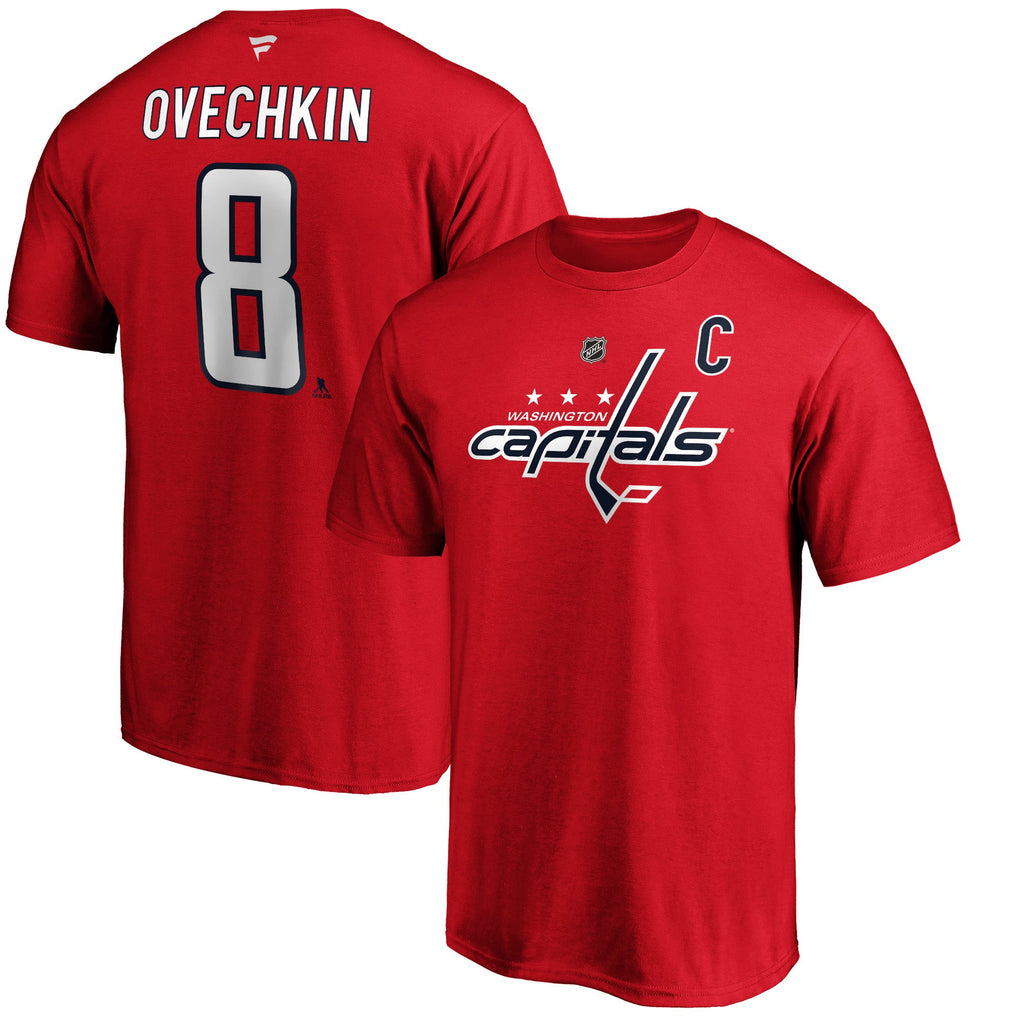 Alexander Ovechkin Washington Capitals NHL Fanatics Branded Men Red Authentic T-Shirt product image 3, provided for visual