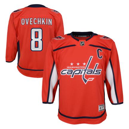 Alexander Ovechkin Washington Capitals NHL Outerstuff Youth Red Premier Jersey product image 3, provided for visual