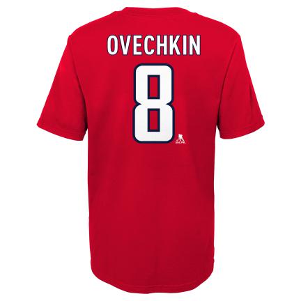 Alexander Ovechkin Washington Capitals NHL Outerstuff Youth Red T-Shirt product image 1, provided for visual reference and