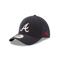 Atlanta Braves MLB New Era Men Navy 39Thirty Team Classic Stretch Fit Hat product image 1, provided for visual reference and
