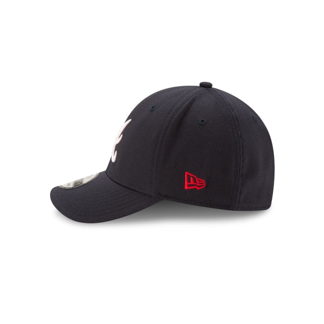 Atlanta Braves MLB New Era Men Navy 39Thirty Team Classic Stretch Fit Hat product image 5, provided for visual reference and