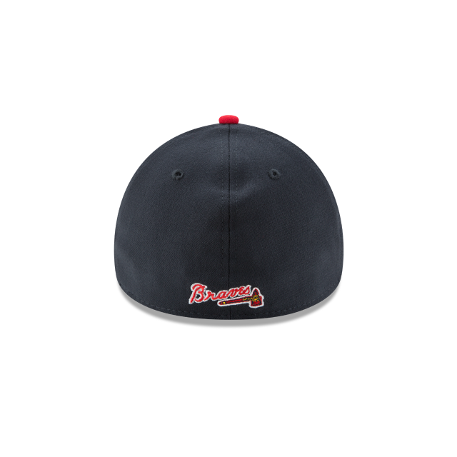 Atlanta Braves MLB New Era Men Navy/Red 39Thirty Team Classic Stretch Fit Hat product image 2, provided for visual reference