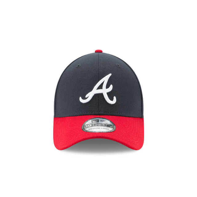 Atlanta Braves MLB New Era Men Navy/Red 39Thirty Team Classic Stretch Fit Hat product image 3, provided for visual reference