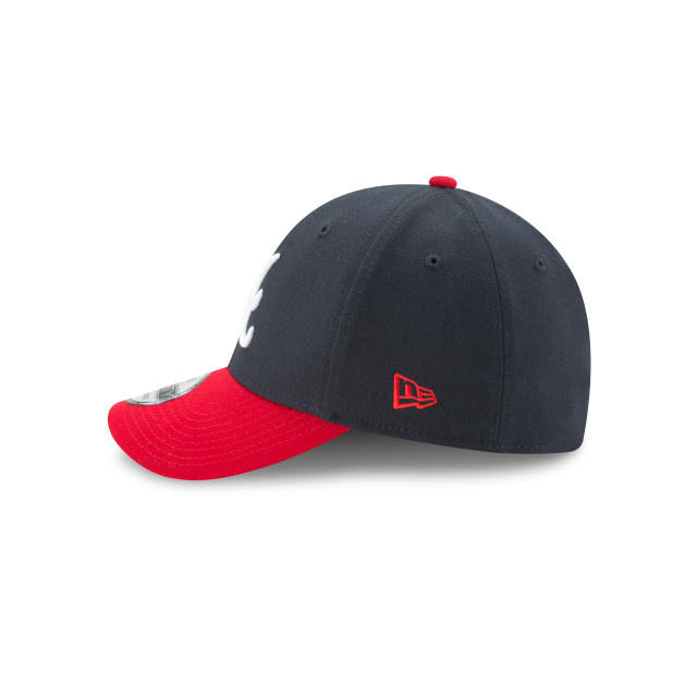 Atlanta Braves MLB New Era Men Navy/Red 39Thirty Team Classic Stretch Fit Hat product image 5, provided for visual reference