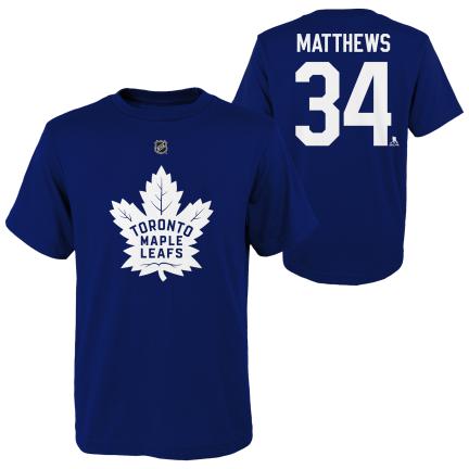 Auston Matthews Toronto Maple Leafs NHL Outerstuff Youth Royal Blue T-Shirt product image 1, provided for visual reference