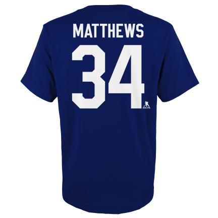 Auston Matthews Toronto Maple Leafs NHL Outerstuff Youth Royal Blue T-Shirt product image 2, provided for visual reference