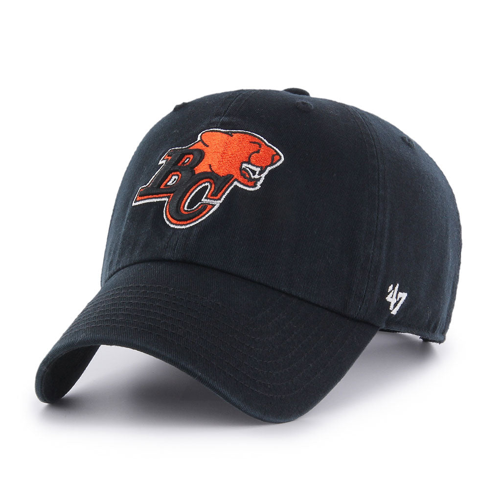 B.C Lions CFL 47 Brand Men Black Clean up Adjustable Hat product image 1, provided for visual reference and product detail
