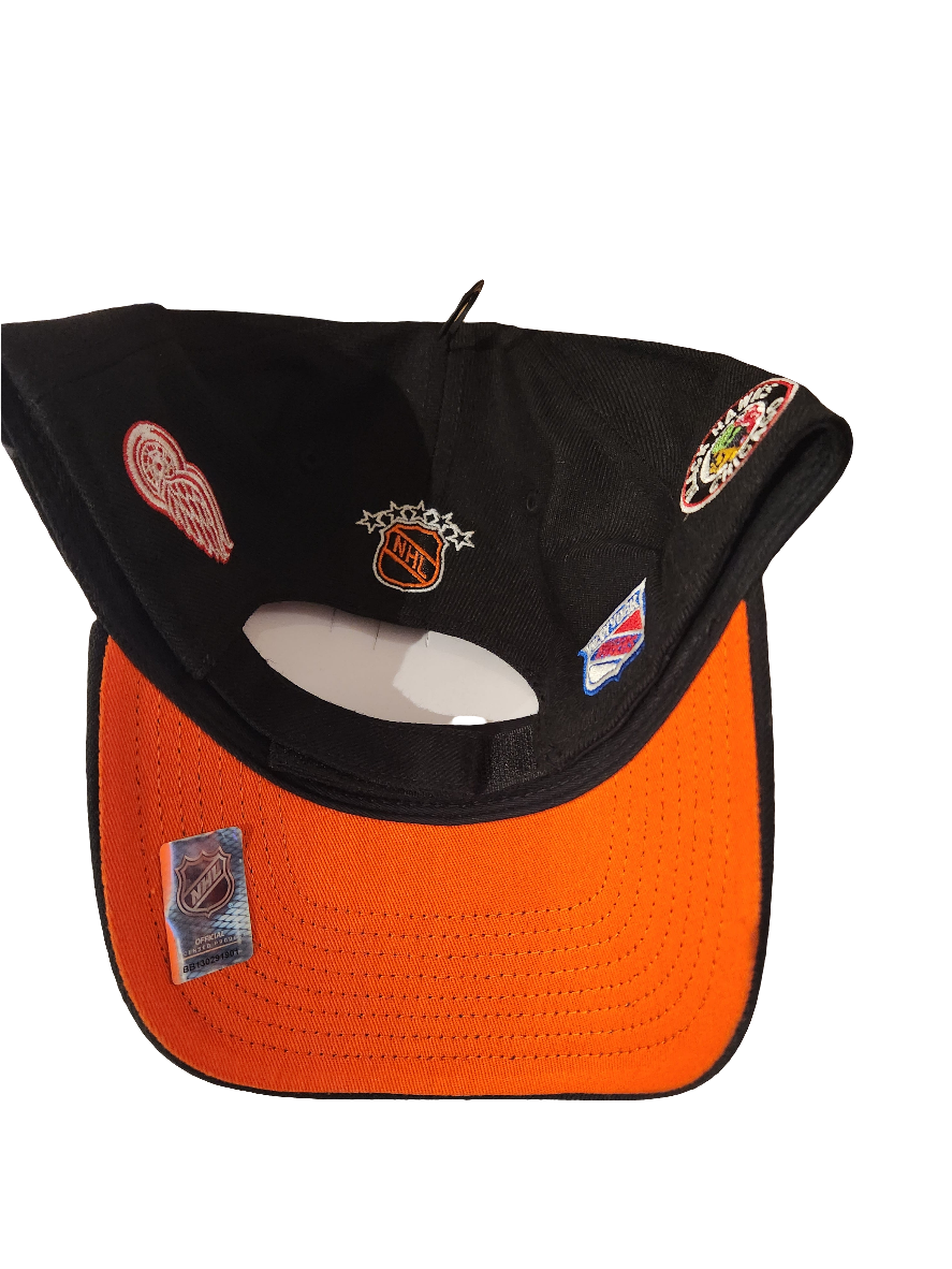 Original Six NHL 47 Brand Men White/Black Scatter MVP Adjustable Hat product image 5, provided for visual reference and