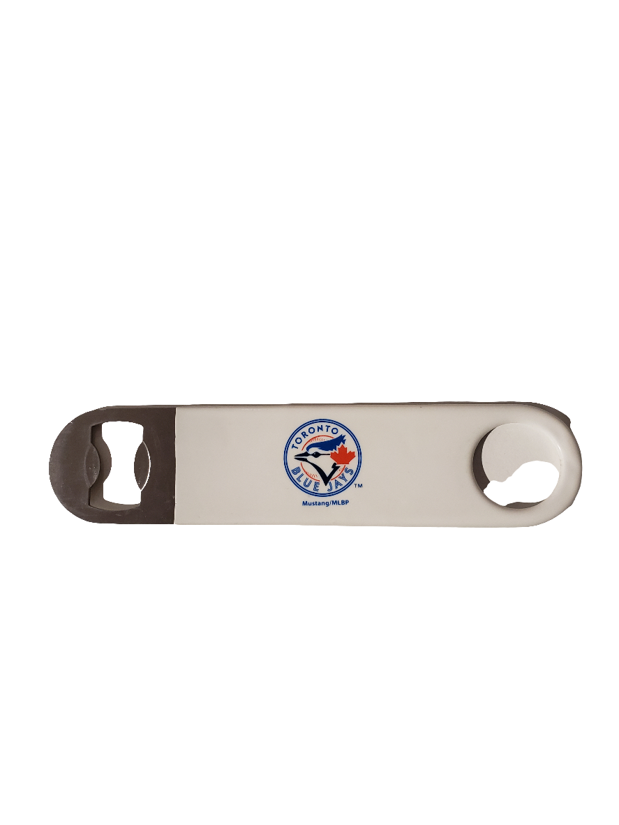 Toronto Blue Jays MLB Flat Metal Bottle Cap Opener product image 1, provided for visual reference and product detail review