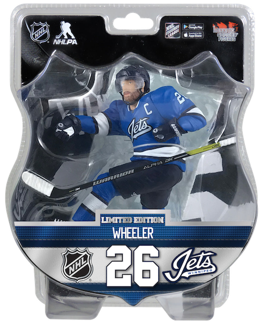 Blake Wheeler Winnipeg Jets NHL Imports Dragon 6" Action Figure product image 1, provided for visual reference and product
