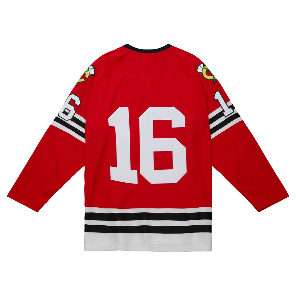 Bobby Hull Chicago Blackhawks NHL Mitchell & Ness Men Red 1960 Blue Line Authentic Jersey product image 1, provided for