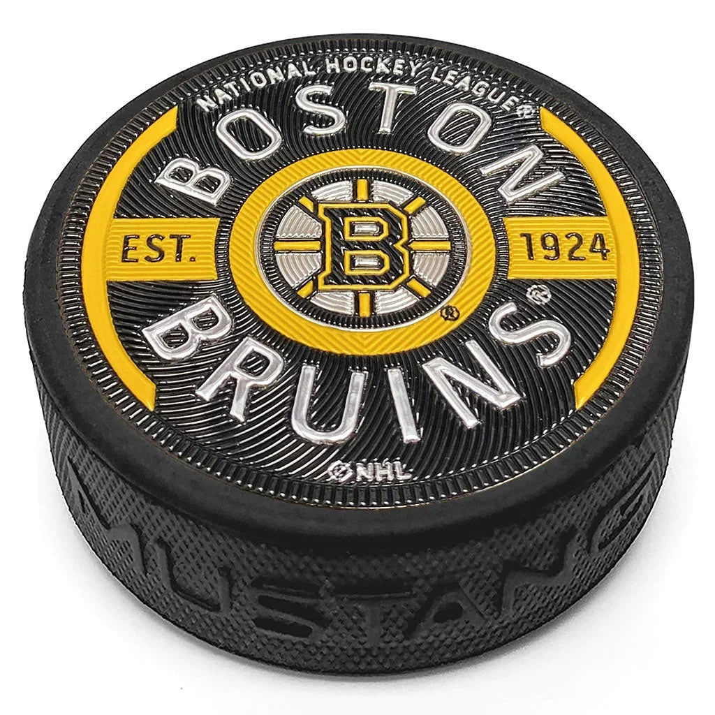 Boston Bruins NHL Gear Trimflexx Hockey Puck product image 1, provided for visual reference and product detail review