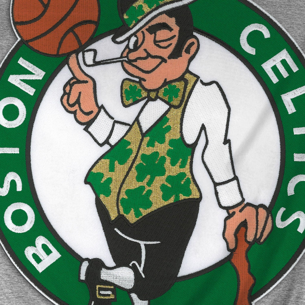 Boston Celtics NBA Bulletin Men Athletic Grey Express Twill Logo Hoodie product image 3, provided for visual reference and