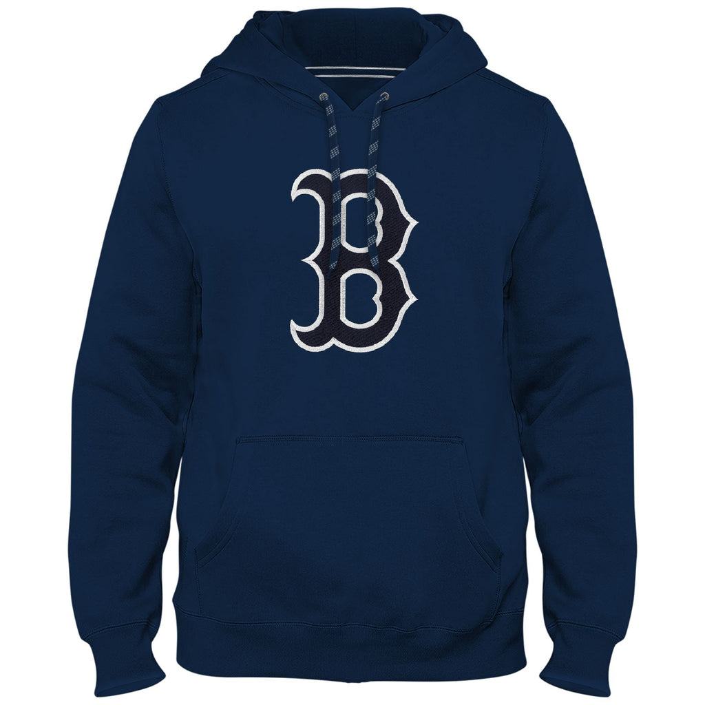 Boston Red Sox MLB Bulletin Men Navy Express Twill Logo Hoodie product image 1, provided for visual reference and product