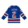Brian Leetch New York Rangers NHL Mitchell & Ness Men Royal Blue 1993 Blue Line Authentic Jersey product image 1, provided