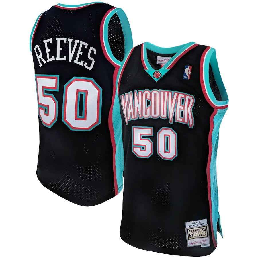 Bryant Reeves Vancouver Grizzlies NBA Mitchell & Ness Men Black 2000-01 Hardwood Classics Swingman Jersey product image 1,