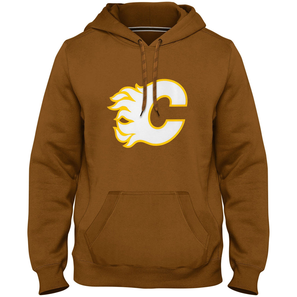 Calgary Flames NHL Bulletin Men Dune Express Twill Logo Hoodie product image 1, provided for visual reference and product