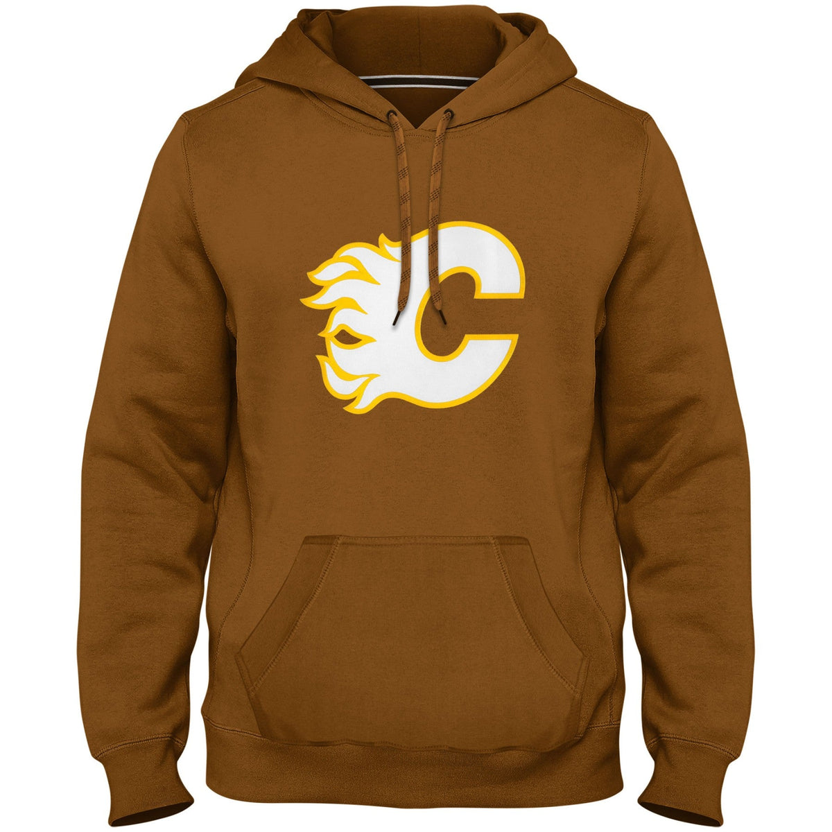 Calgary Flames NHL Bulletin Men Dune Express Twill Logo Hoodie product image 1, provided for visual reference and product
