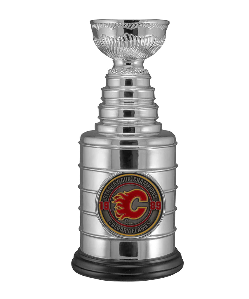 Calgary Flames NHL TSV 1989 Stanley Cup Champions 8" Replica Trophy product image 1, provided for visual reference and